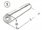 Preview: Einschenkliger Anschweißhalter Mini Zahnsystem 135x85 mm